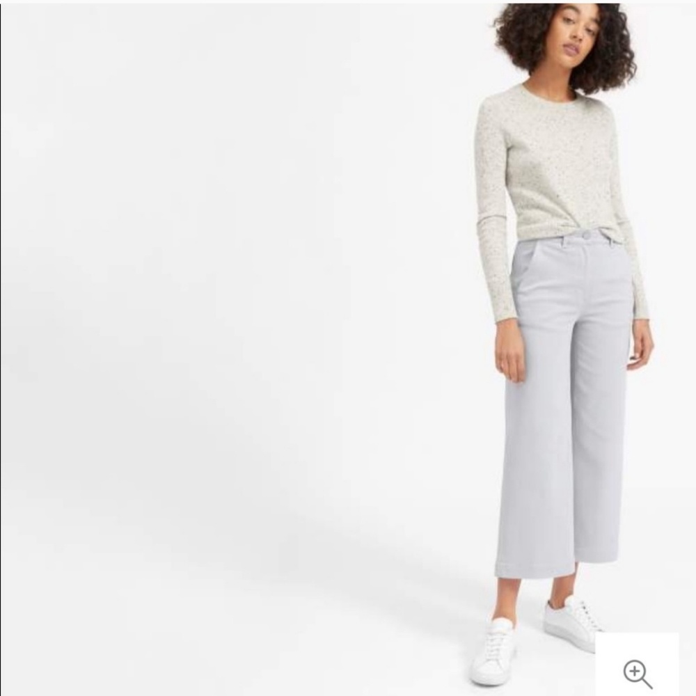 Everlane wide leg crop grey small